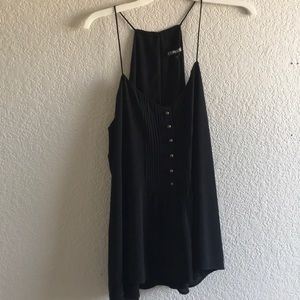 Express black chiffon tank top